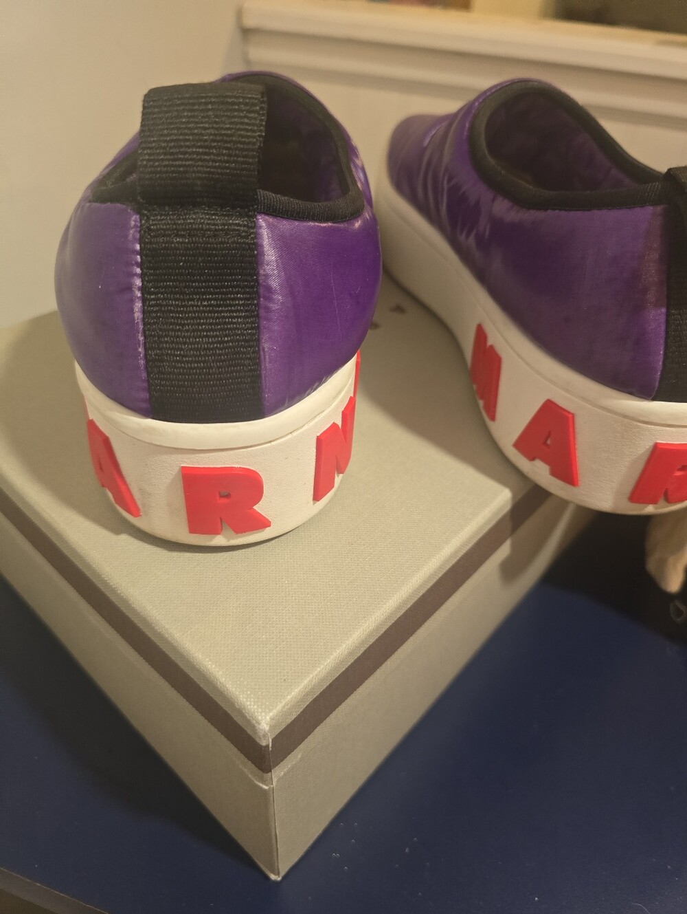 Marni Purple Slip-On Platform Sneakers - Picture 3 of 6